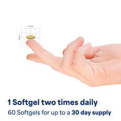 Bottle with 60 rapid-release capsules
