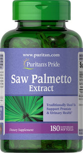 Puritan's Pride Saw Palmetto Extract bottle - 180 count