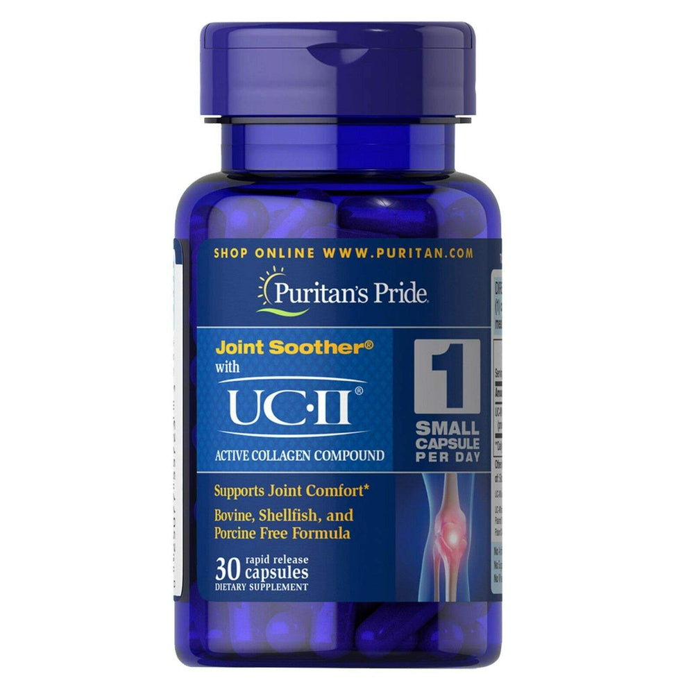 Puritan's Pride UC-II 40mg Active Collagen bottle and capsules