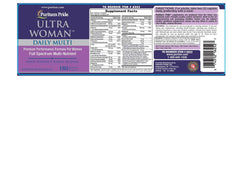 Puritan's Pride Ultra Women Multivitamin Timed Release Caplets with bottle and packaging
