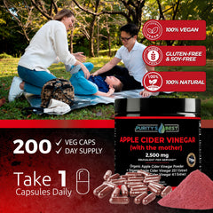 Non-GMO vegan ACV capsules made in the USA