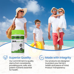 Non-GMO, gluten-free and dairy-free purity guarantee for Algal Oil DHA