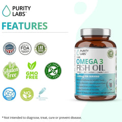 Serving size for Purity Labs Omega-3 3000mg