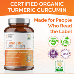Label highlighting 95% curcuminoids