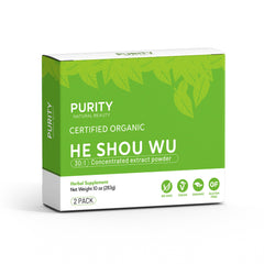Complete packaging view of Purity Natural Beauty He Shou Wu