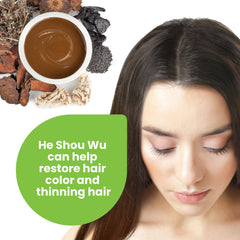 Organic He Shou Wu powder in bag