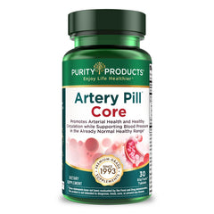Purity Products Artery Pill Core bottle ready for daily cardiovascular support.