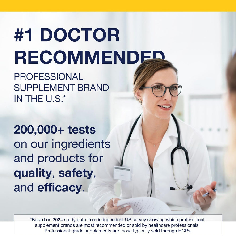 Purity and contaminant testing certification for Metagenics product