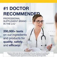 Purity and contaminant testing certification for Metagenics product