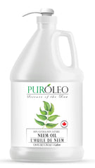 PUROLEO Neem Oil 128 oz bottle with label