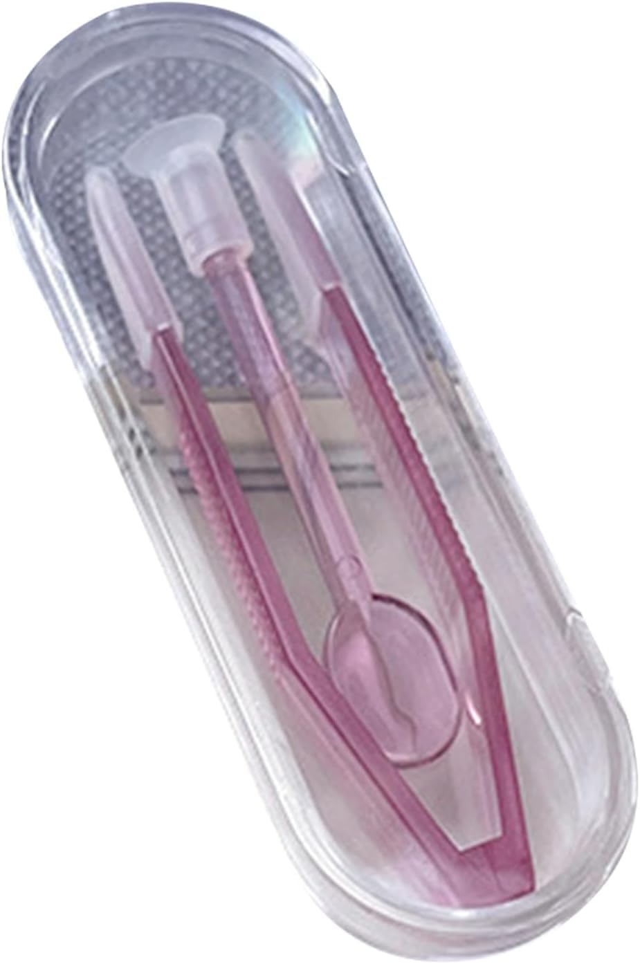 Purple insertion tool for contact lenses in kit