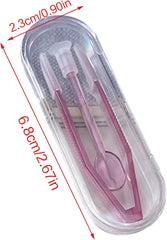 Compact purple tool kit for lens care