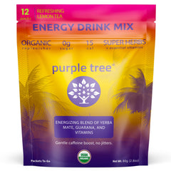 Purple Tree Energy Stick Lemon Iced Tea pack ready for on-the-go hydration and focus.