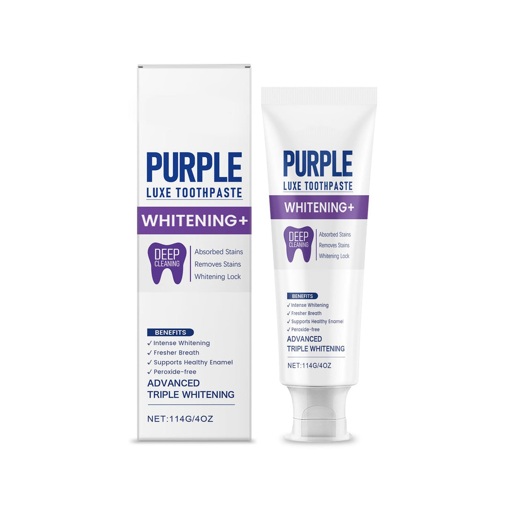 Purple Whitening Toothpaste 4 oz tube - front view