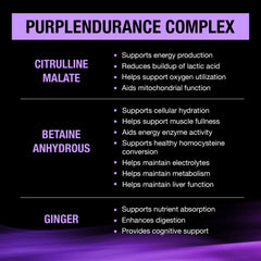 Serving glass of Lemonade Purple Wraath after mixing