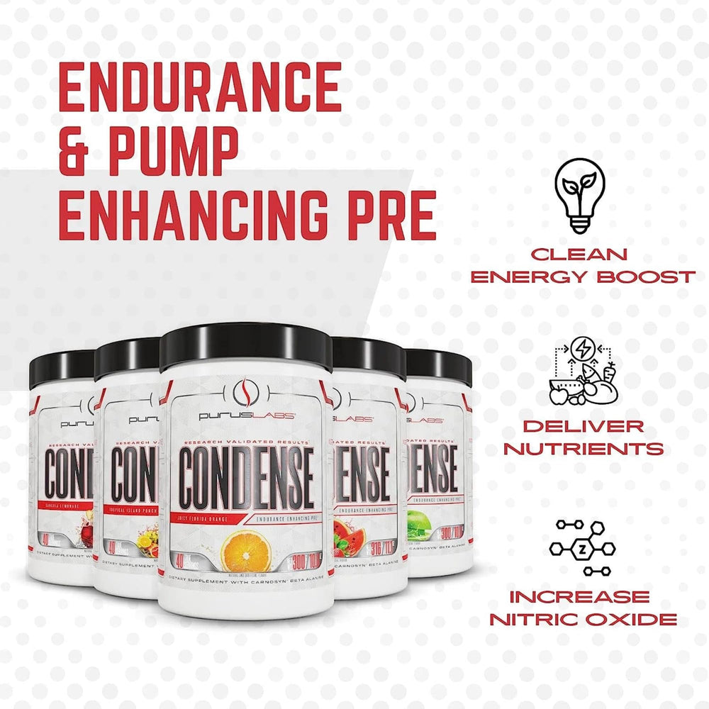 Purus Labs CONDENSE Natural Sangria Lemonade glass for refreshing flavor.