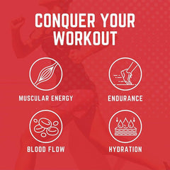 Scoop beside glass suggests endurance-boosting pre-workout ritual.