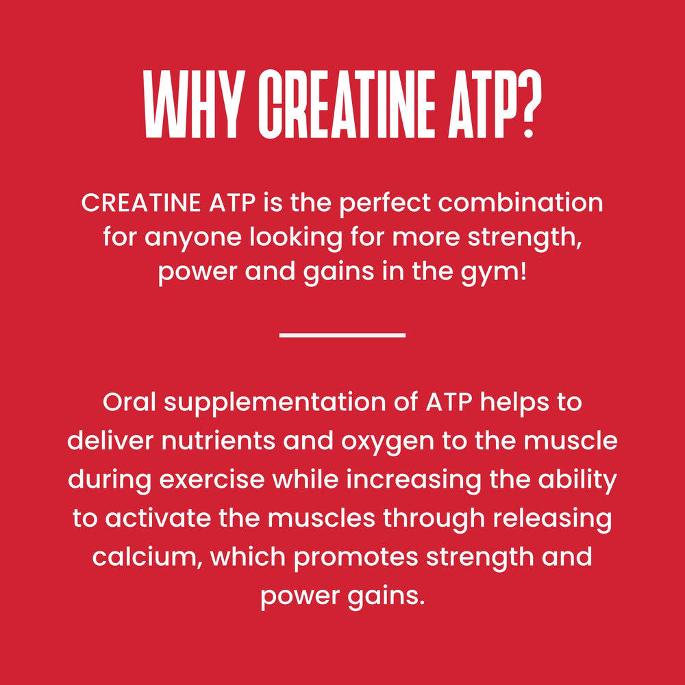 Energy, endurance and benefits chart for Creatine ATP
