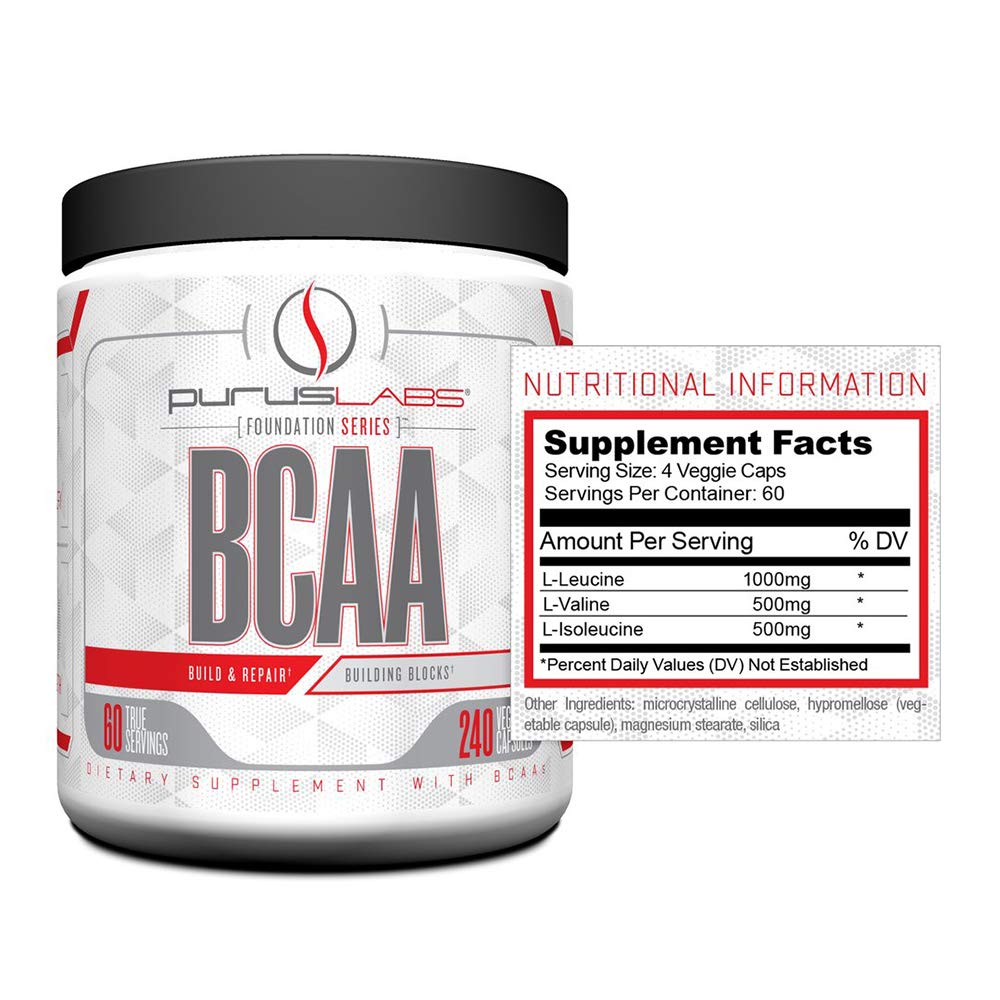 Purus Labs Foundation Series BCAA Capsules 240 capsules, 60 servings
