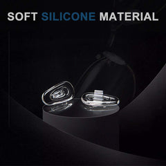 Clear silicone nose pads with 12 pads and cleaning cloth