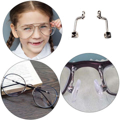 Push-on type nose pad arm for eyeglasses