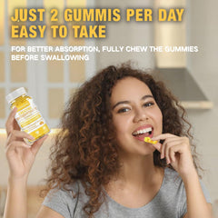 Lifestyle shot with fitness gear and gummies