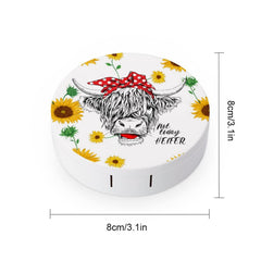 PutDiDi Cow Sunflower Heifer wearing stick for lenses