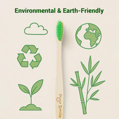 Gift-worthy sustainable bamboo toothbrush set