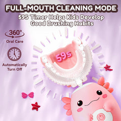 Timer display on PVOGRT kids electric toothbrush