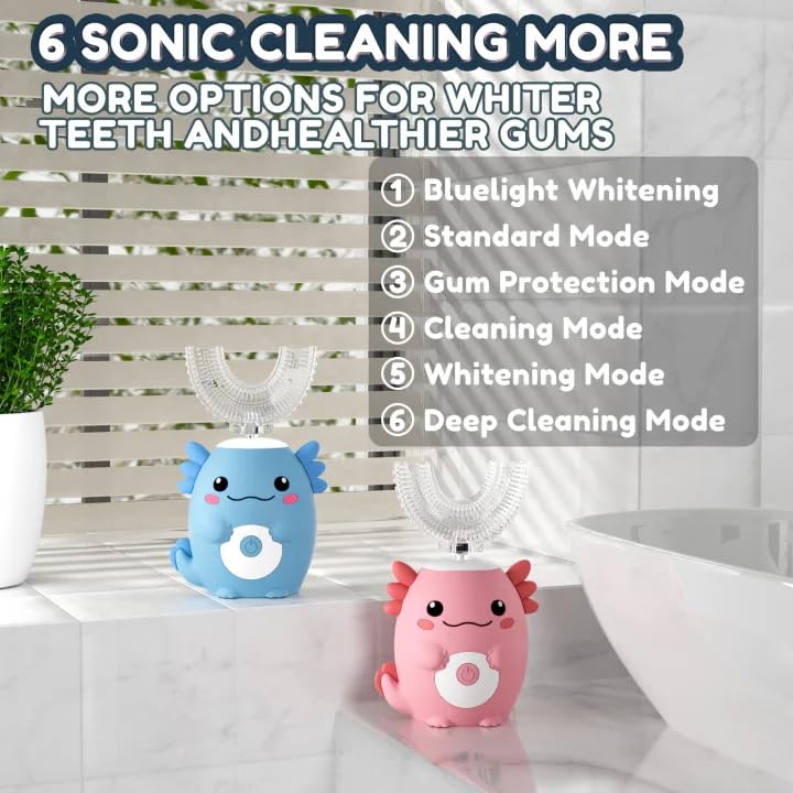 U-shaped brush heads count: 4 for the PVOGRT toothbrush