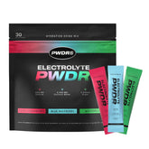 PWDRS Electrolytes sticks front view for on-the-go hydration.