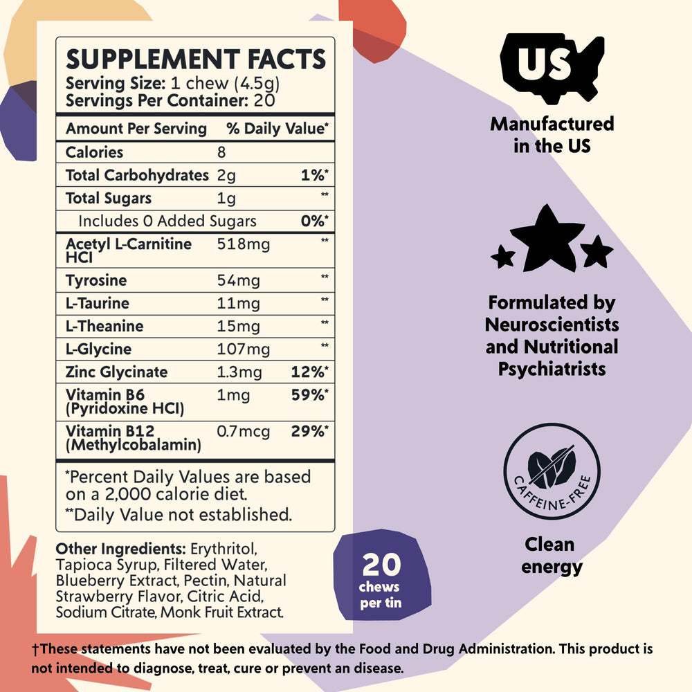 Close-up view of PYM Attention Chews texture