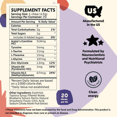 Close-up view of PYM Attention Chews texture