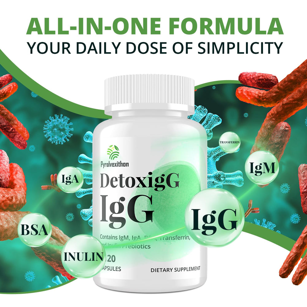 Icons illustrating IgG, IgM, IgA immunoglobulins
