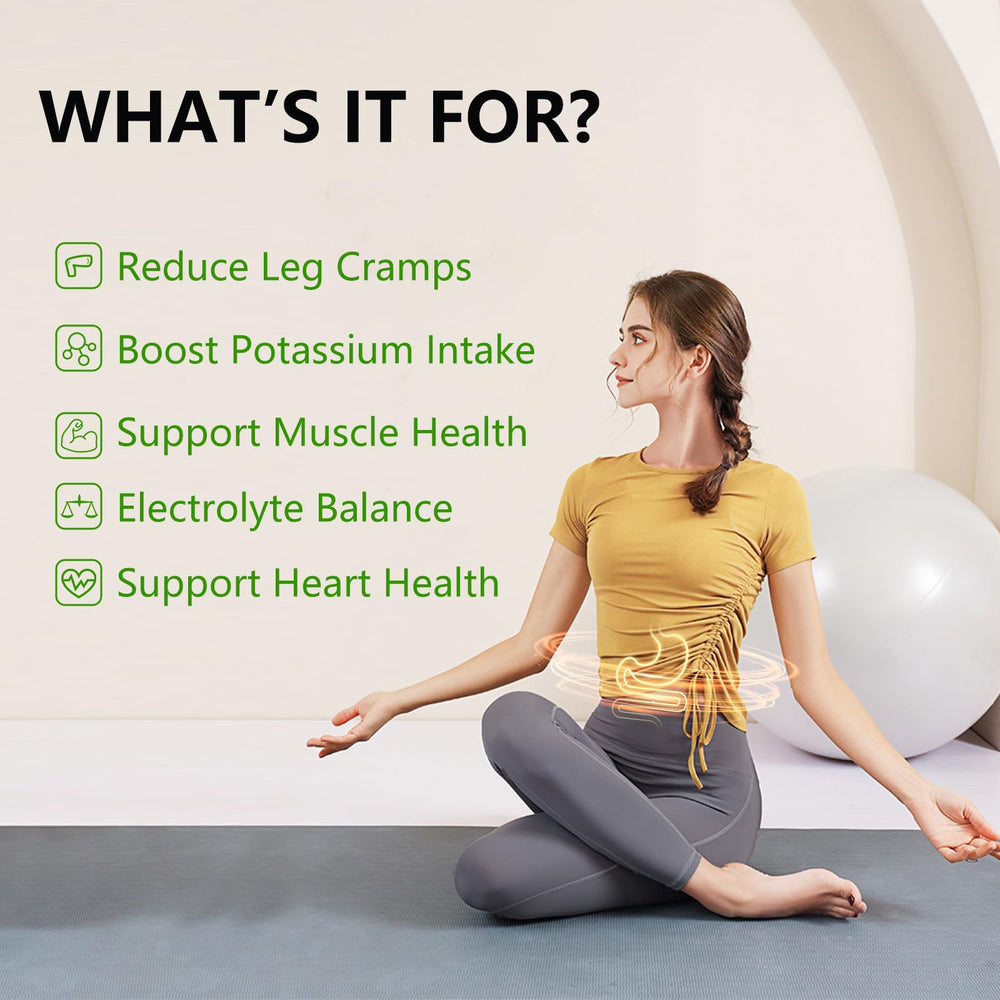 Nutrition label showing potassium content per serving