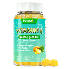 Bottle of PYUNAFIT Vitamin E 400 IU Gummies for Women