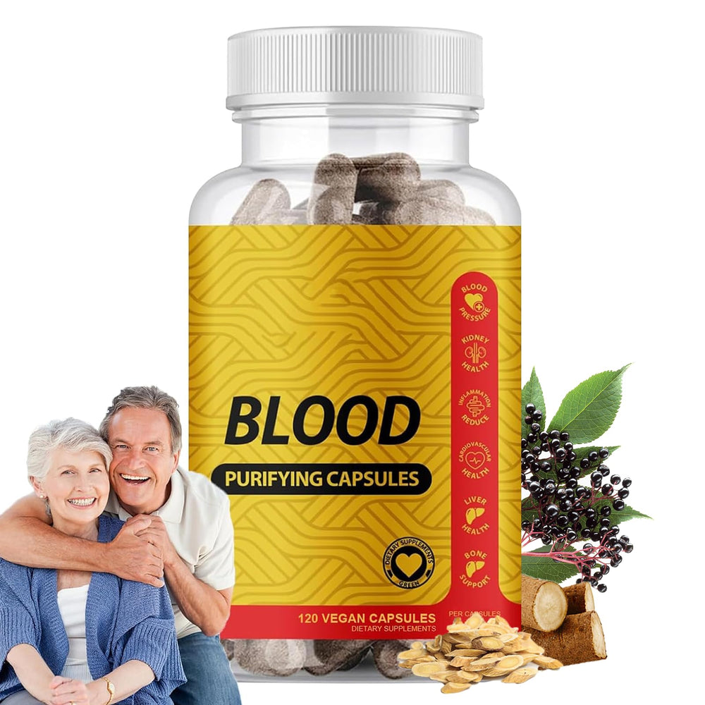 PZGO Blood Purifying Capsules bottle with label