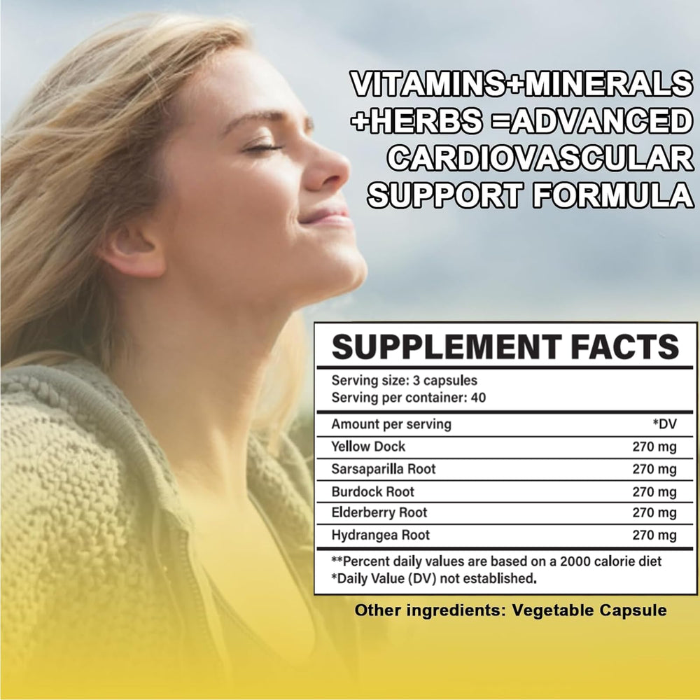 Packaging with bottle and box for PZGO Blood Purifying Capsules