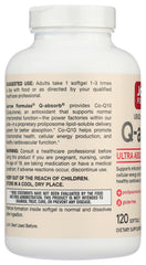 Close-up of product label for Q-Absorb CoQ10