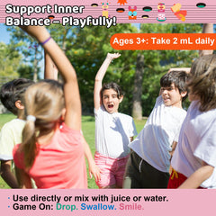 Q'ankyaq kid detox drops pour scene highlights easy dosing for children