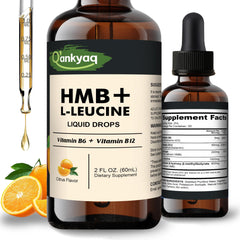 Q'ankyaq Leucine HMB liquid supplement bottle front label