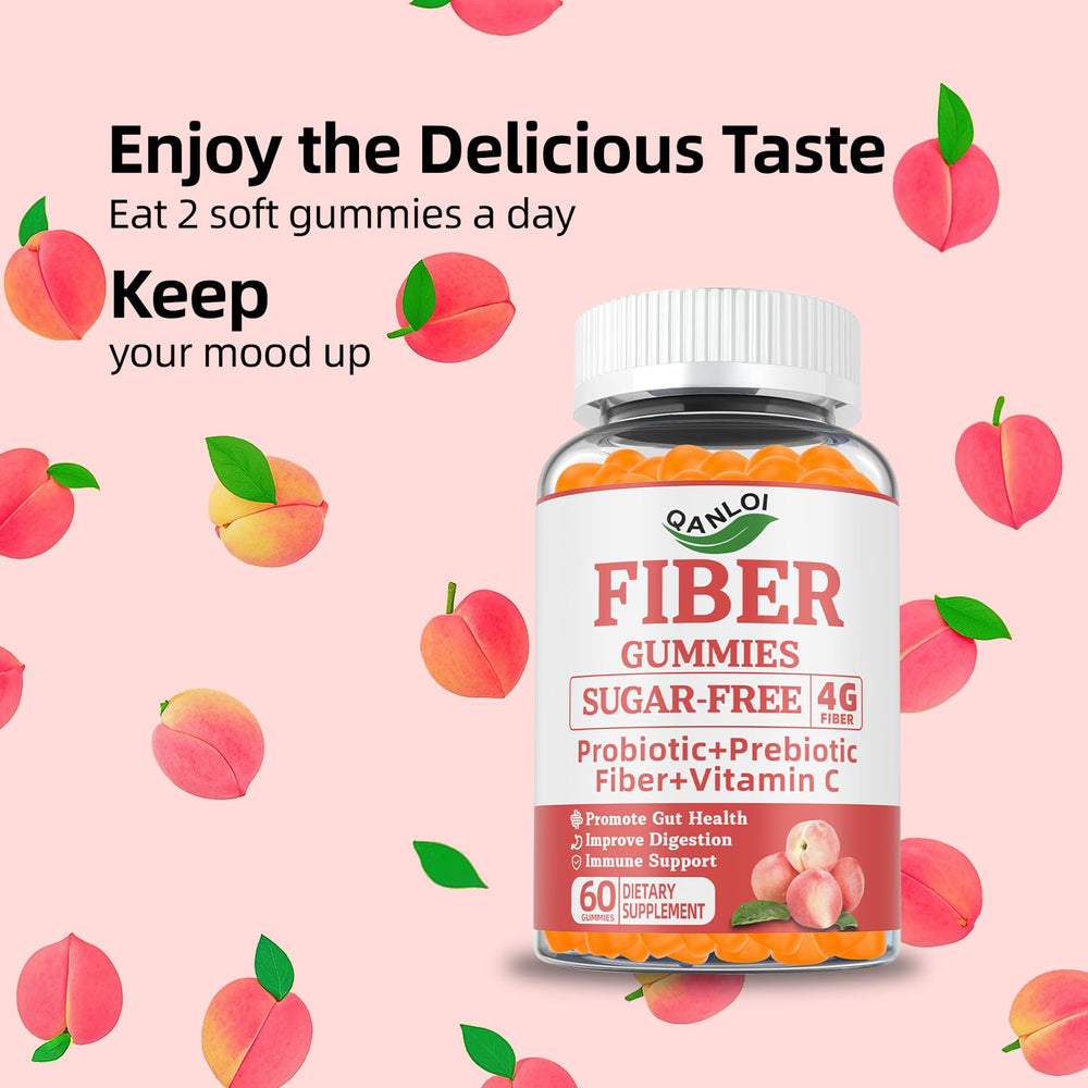 60 gummies per bottle on white background