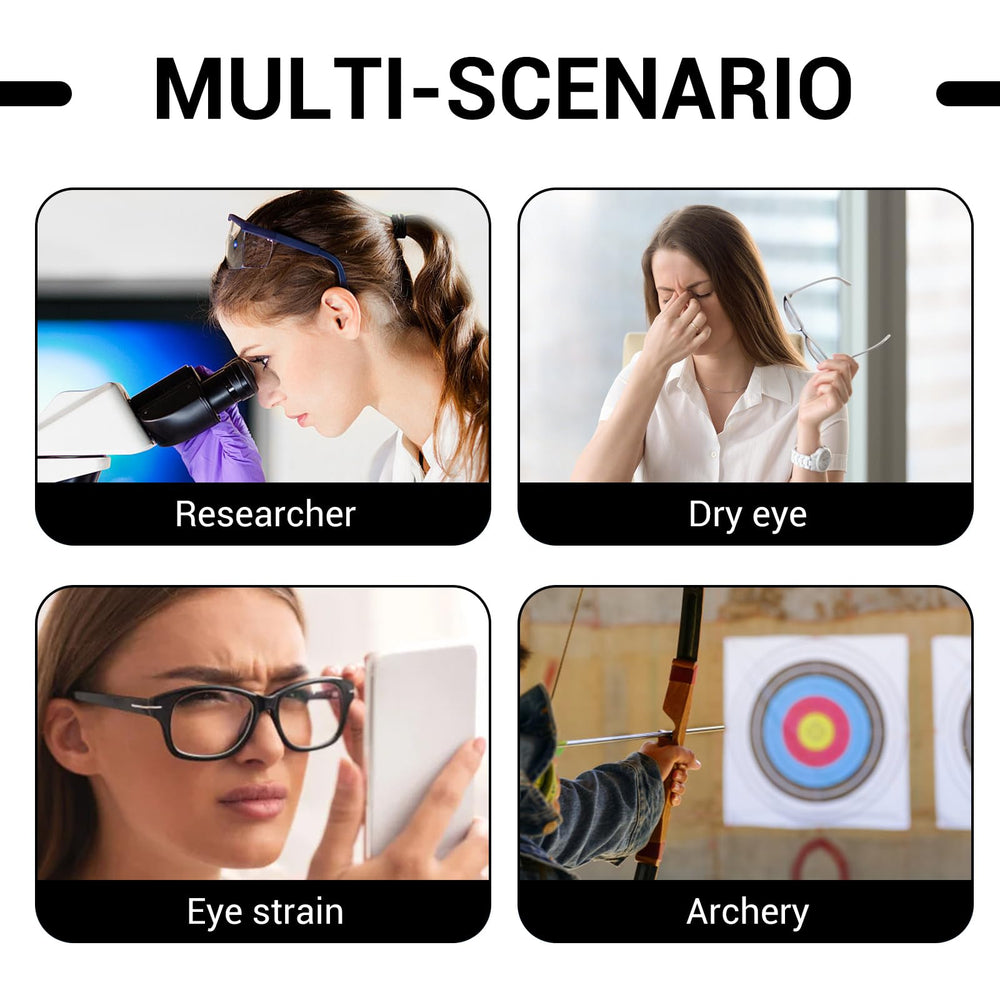 Adults and kids wearing eyepatches