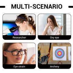 Adults and kids wearing eyepatches