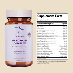 QSTA Menositol FEM on bathroom shelf during a morning wellness routine