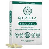 Bottle of Qualia Life Sciences Senolytic supplement