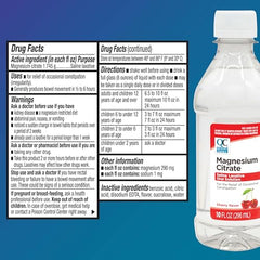 Quality Choice Magnesium Citrate lemon flavor label close-up