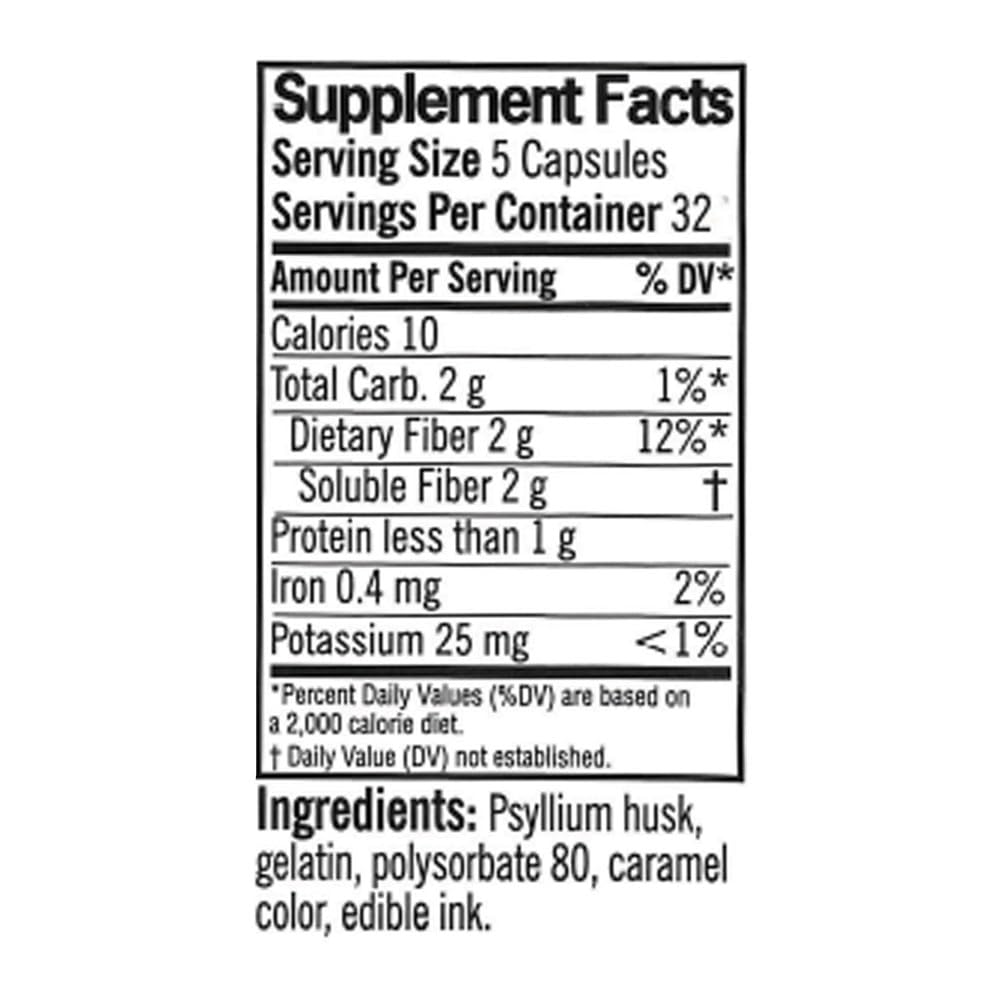 Quality Choice fiber capsules label and packaging