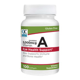 Quality Choice Vitamin A 3,000 mcg (10,000 IU) Softgels bottle label