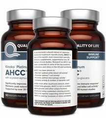 AHCC Kinoko Platinum 750 mg capsules for immune support